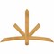 Ekena Millwork Alberta Rough Sawn Timber Gable Bracket, Western Red Cedar, 60"W x 38"H x 2"D x 4"F, 15/12 Pitch GBW060X38X0204ALB00RWR - alternate 1